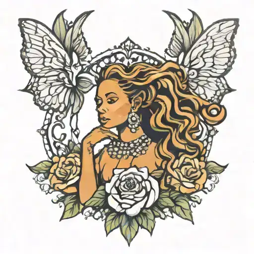 Beyonce Renaissance tattoo design idea