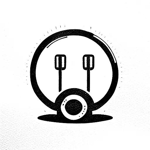turntables grill tattoo design idea