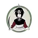 olho do sasuke rinnegan  tattoo design idea