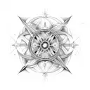 astronomy infinity religious tattoo design idea