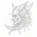 mid 90s tattoo design idea