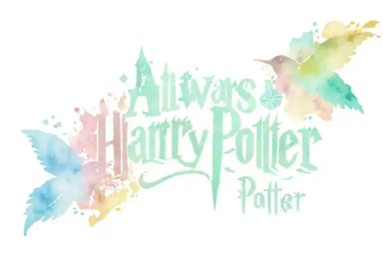 always Harry Potter themed tattoo design idea