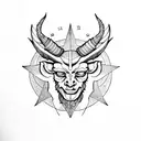 baphomet tattoo design idea