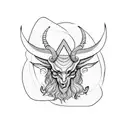 baphomet tattoo design idea