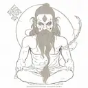Aghori tattoo design idea
