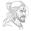 Aghori tattoo design idea