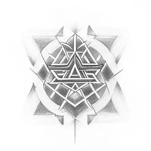 Valknut Symbol tattoo design idea