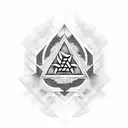 Valknut Symbol tattoo design idea