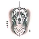 chocolate lab  tattoo design idea