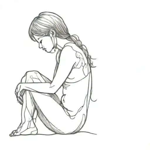 loneliness after a relationship tattoo design idea