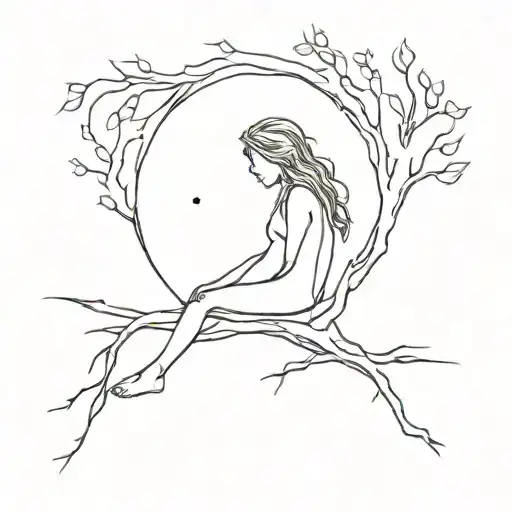 loneliness after a relationship tattoo design idea