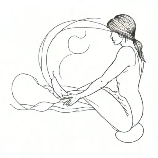 loneliness after a relationship tattoo design idea