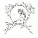 loneliness after a relationship tattoo design idea