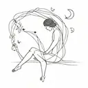 loneliness after a relationship tattoo design idea