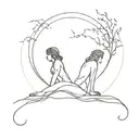 loneliness after a relationship tattoo design idea