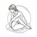 loneliness after a relationship tattoo design idea