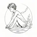 loneliness after a relationship tattoo design idea