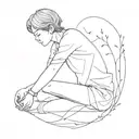 loneliness after a relationship tattoo design idea