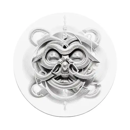 Chronos God tattoo design idea