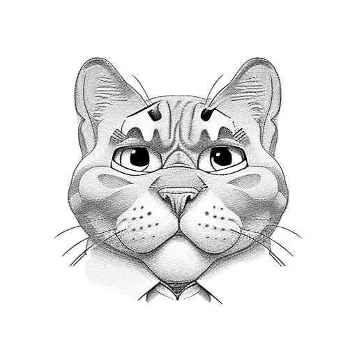 garfield tattoo design idea