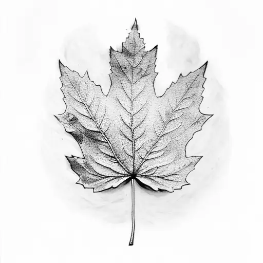 leafs tattoo design idea