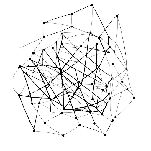 A minimalist tattoo of a finance graph formed by interconnected lightning bolts tattoo design idea