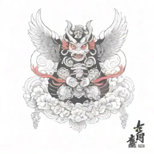 tengu tattoo design idea