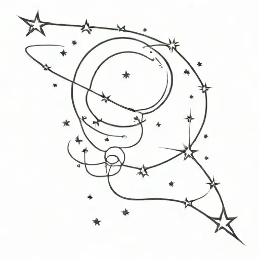 milky way galaxy tattoo design idea
