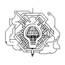 broken light bulb tattoo design idea