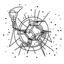 broken light bulb tattoo design idea