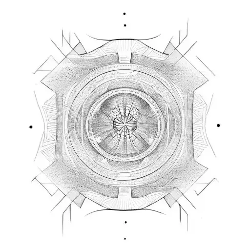 4th dimension tattoo design idea