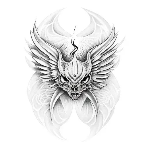 lucifer tattoo design idea