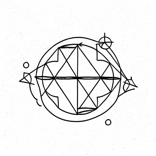 Lyra Constellation tattoo design idea