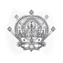 Queen's Crown tattoo design idea
