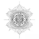 4th dimension tattoo design idea