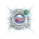 4th dimension tattoo design idea