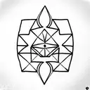 4th dimension tattoo design idea