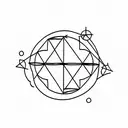 Lyra Constellation tattoo design idea