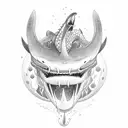 orca with a dragon  tattoo design idea