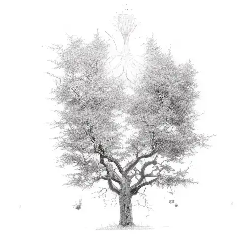 treaty oak revival  tattoo design idea