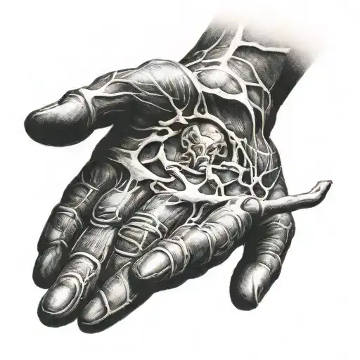 michelangelo hands reaching tattoo design idea