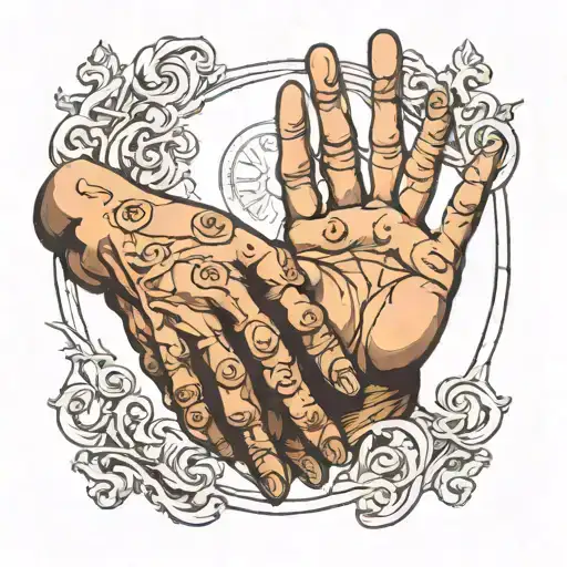 michelangelo hands reaching tattoo design idea