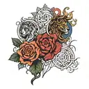 four stoic virtues  tattoo design idea