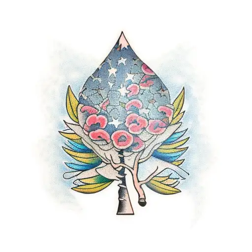 aspen tree tattoo design idea