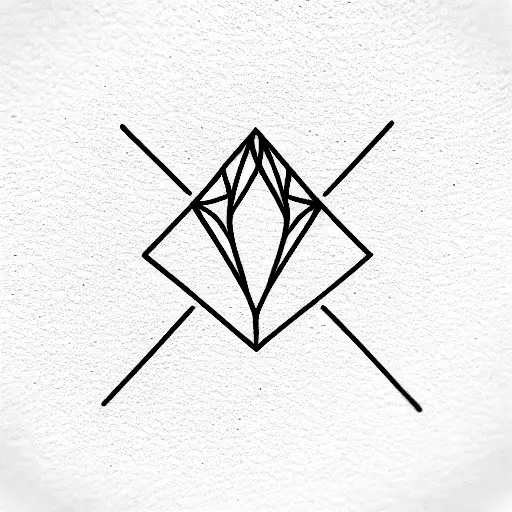 evening diamond  tattoo design idea