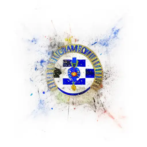 dominican flag tattoo design idea