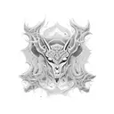 Intricate leather tooling design tattoo design idea