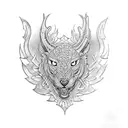 Intricate leather tooling design tattoo design idea