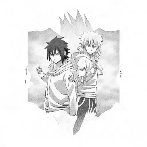 sasuke y hinata anime  tattoo design idea