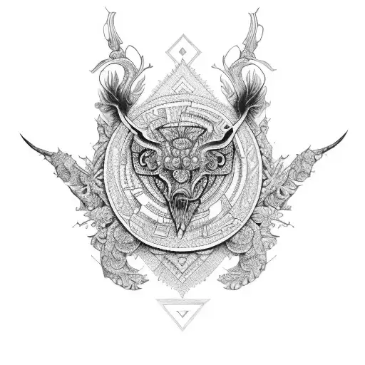 Combine a cruz and asas in a unique and intricate design tattoo design idea
